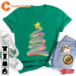 Christmas Pine Tree Christmas Party Cute Xmas Holiday T-shirt