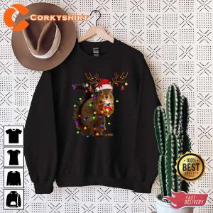 Christmas Squirrel Lights Funny Xmas Holiday Sweatshirt