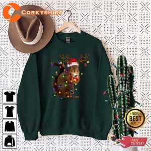 Christmas Squirrel Lights Funny Xmas Holiday Sweatshirt