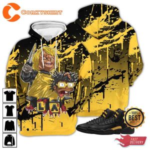 Chucky Chuckie Kills Sneaker Black Taxi 3D Graphic Hoodie