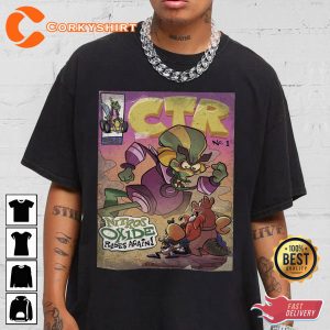 Ctr Nitro Comic Art Book Retro Vintage 90s Hip Hop T-Shirt Design