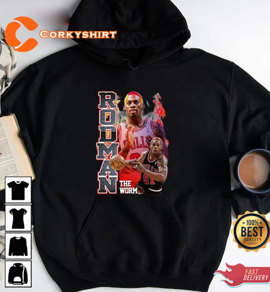 Dennis Rodman Sport Basketball Scottie Pippen Michael Jordan T-shirt Design  - Corkyshirt