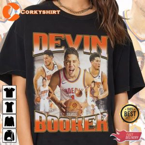 Devin Booker Basketball Phoenix Suns Classic Retro T-Shirt