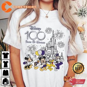 Disney 100 Years of Wonder Disney World Shirt Magic Kingdom