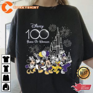 Disney 100 Years of Wonder Disney World Shirt Magic Kingdom