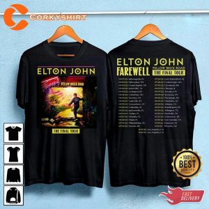 Elton John Farewell Tour 2022 Goodbye Yellow Brick Road Shirt