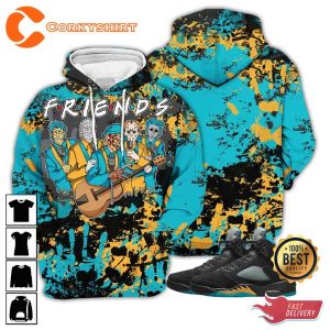 Friend Horror Drip Unisex Sneaker 2023 Retro Aqua 3D Shirt