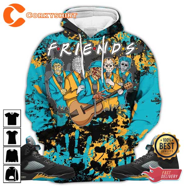 Friend Horror Drip Unisex Sneaker 2023 Retro Aqua 3D Shirt