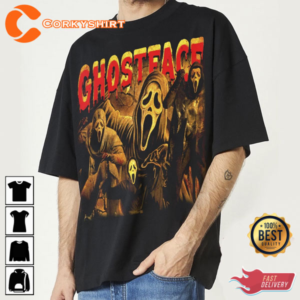 Ghostface Scream Vintage Bootleg Shirt