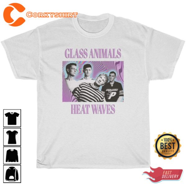 Glass Animals Heat Waves Vintage Bootleg T-shrt