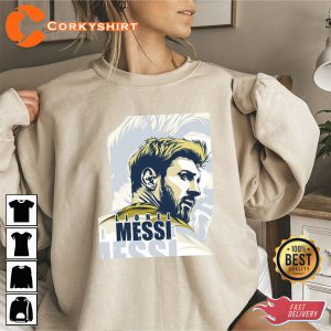 Greatest of All Time Messi Vintage Soccer Shirt