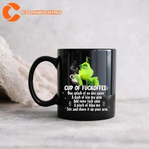 Grinch Coffee Cup of Fuckoffee Funny Grinch Xmas Mug