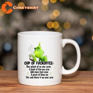 Grinch Coffee Cup of Fuckoffee Funny Grinch Xmas Mug