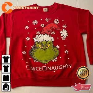 Grinch Face Grinch New Year Funny Xmas Gift Sweatshirt