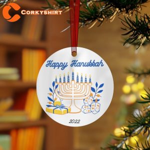 Happy Hanukkah 2022 Personalized Hanukkah Ornament