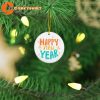 Happy New Year Gift for Family Ceramic Ornaments