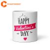 Happy Valentines Day White Glossy Ceramic Mug