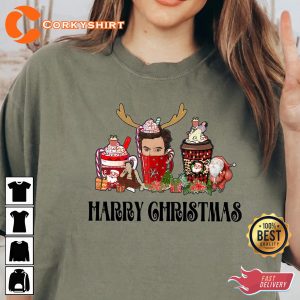 Harry Styles Christmas Coffee 2022 Harry’s House Love Harry T-Shirt