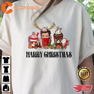 Harry Styles Christmas Coffee 2022 Harry’s House Love Harry T-Shirt