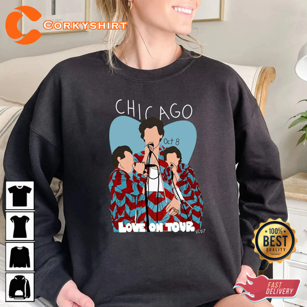 Harry Styles Love On Tour Chicago 2022 Trendy T-Shirt 