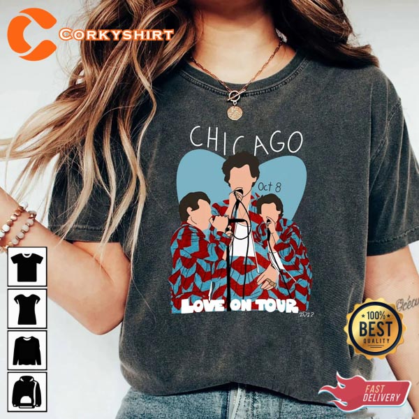 Harry Styles Love On Tour Chicago 2022 Trendy T-Shirt 