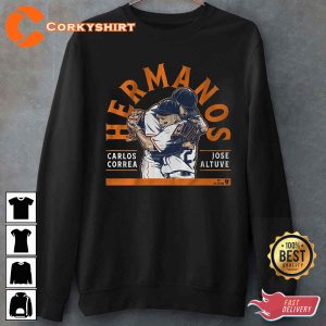 Hermanos Carlos Correa Jose Altuve Hugging T-shirt Design