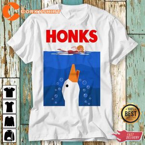 Honk Honk Jaws Honks Funny Goose Duck Dnd Unisex T Shirt