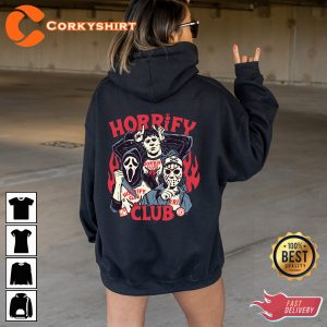 Horrify Club Vintage Halloween Retro Unisex Hoodie