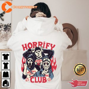 Horrify Club Vintage Halloween Retro Unisex Hoodie