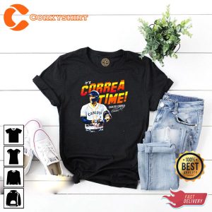 Its Carlos Correa Time Baseball Unisex T-Shirt Design