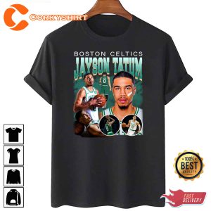 Jayson Tatum Vintage Retro Boston Celtics Shirt