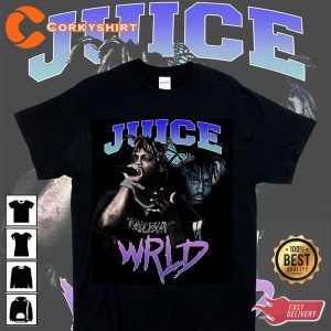 Juice Wrld Hip Hop Retro Vintage Bootleg Rap T-Shirt Design