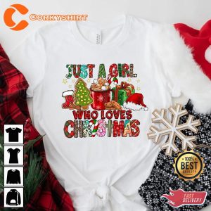 Just A Girl Who Loves Christmas Gift Xmas Holiday Sweatshirt