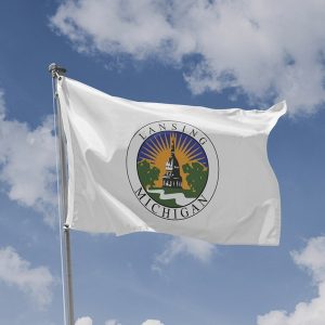Lansing Michigan American City Flag