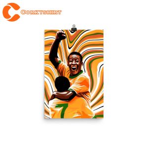 Legend Pelé Brazil Football Soccer Wall Art Poster