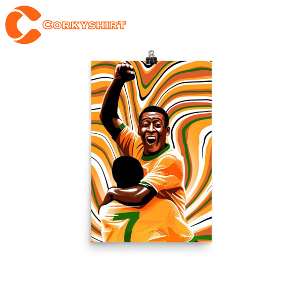 Legend Pelé Brazil Football Soccer Wall Art Poster