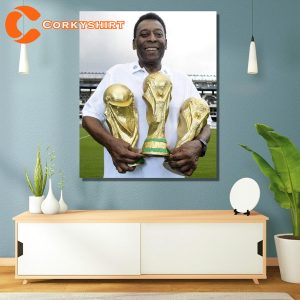 Legends Never Die Football Legend Pele Soccer Poster