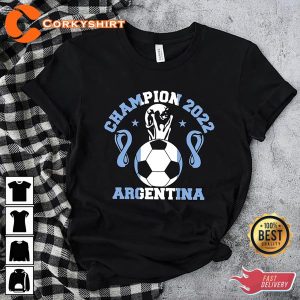 Leonel Messi 10 Argentina Champion World Cup 2022 Shirt