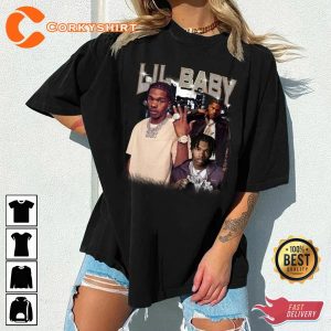 Lil Baby Rapper Vintage Graphic Hip Hop T-Shirt