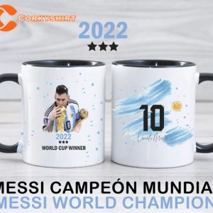 Lionel Messi Campeón Fifa Qatar World Cup 2022 Cool Mug