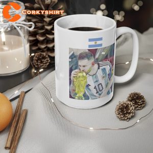 Lionel Messi Kissing The World Cup Leo Messi Mug