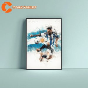 Lionel Messi Qatar Worldcup 2022 Argentina Messi Poster