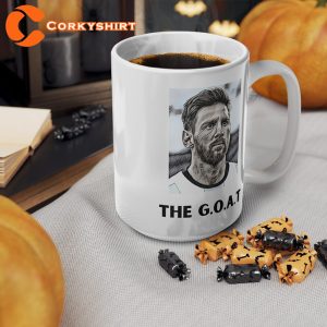 Lionel Messi The Goat Argentina Winners Ceramic Mug