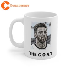 Lionel Messi The Goat Argentina Winners Ceramic Mug