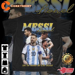 Lionel Messi Vintage Bootleg 90s Winner World Cup T-shirt