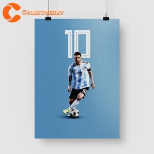 Lionel Messi Wall Decor Premium Matte Vertical Argentina Posters