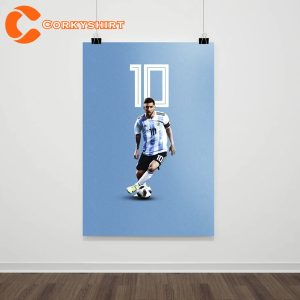 Lionel Messi Wall Decor Premium Matte Vertical Argentina Posters