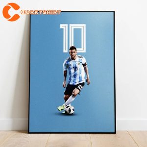Lionel Messi Wall Decor Premium Matte Vertical Argentina Posters