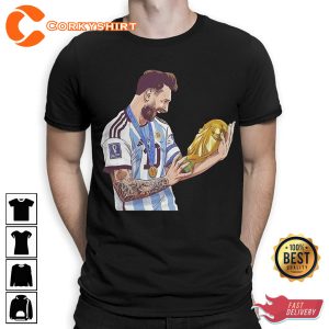 Lionel Messi World Cup Champion Argentina Unisex Shirt Design