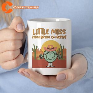 Little Miss On Repeat Zach Bryan Mug Gift For Fans